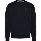 Tommy Hilfiger Fleece Tøj Tommy Hilfiger Regular Fleece Crew Neck Sweater - Black