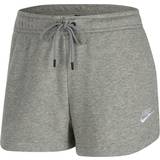 4 - Dame Shorts Nike Sportswear Essential French Terry Shorts W - Dk Grey Heather/White