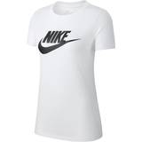 48 - Bomuld - Dame Overdele Nike Sportswear Essential T-shirt - White/Black