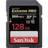 Hukommelseskort & USB Stik SanDisk Extreme Pro SDXC Class 10 UHS-II U3 ​​V90 300/260MB/s 128GB