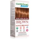 Uden parabener - Volumen Hårfarver & Farvebehandlinger Cultivators Organic Herbal Hair Color Brown 100g