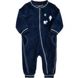 Polyester Jumpsuits Børnetøj Me Too Full Suit LS Velor - Dress Blue (610786-7721)