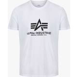 Alpha Industries Hvid Overdele Alpha Industries Basic Logo T-shirt - White