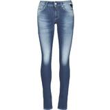 Replay 32 Bukser & Shorts Replay Hyperflex New Luz Skinny Fit High Waist Jeans - Medium Blue