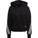 Adidas 16 Overdele adidas Sportswear Wrapped 3-Stripes Full-Zip Hoodie - Black/White