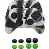 Piranha Spil tilbehør Piranha Xbox X Grips and Sticks 10 in 1 Pack - Black/Green/Camouflage