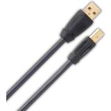 QED Han - Han - USB-kabel Kabler QED Performance Graphite USB A - USB B 2.0 3m