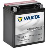 Batterier - Motorcykelbatteri Batterier & Opladere Varta Powersports AGM YTX16-BS-1