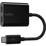 Kabeladaptere - Sort - USB C-USB C Kabler Belkin USB C-2xUSB C M-F Adapter