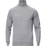 Merinould - Sølv Overdele John Smedley Cherwell Extra Fine Merino Rollneck Sweater - Silver