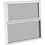 2-fag - Hvide Tophængte vinduer Sparvinduer FT0103 Træ Tophængte vinduer Vindue med 2-lags glas 38x74cm