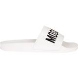 Moschino Lav hæl Sko Moschino Logo Slide - White