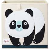 Hvid Opbevaringsbokse Børneværelse 3 Sprouts Storage Box Panda