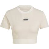 48 - Beige - Bomuld T-shirts & Toppe adidas Women's R.Y.V. Crop Top - Off White