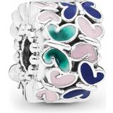 Lilla Charms & Vedhæng Pandora Butterflies Clip Charm - Silver/Multi