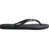 9,5 Klipklappere Havaianas Slim Logo Metallic - Black