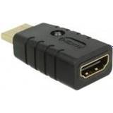 HDMI aktiv - Kabeladaptere Kabler DeLock HDMI - HDMI M-F Adapter