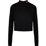 6 - Høj krave Overdele Nike Sportswear Mock Long-Sleeve T-shirt - Black