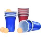 Beer pong vidaXL Plastic Cups Beer Pong Blue/Red 100-pack