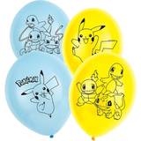 Amscan Balloner Amscan Latex Balloons Pokémon Blue/Yellow 6-pack