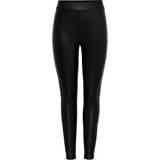 Only Dame Tights Only Cool Coated Leggings - Black