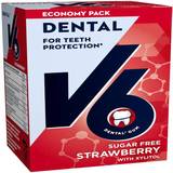 V6 Tyggegummi V6 Dental Strawberry Mint 70g 48stk