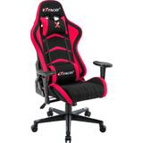 Justerbart ryglæn - Stof Gamer stole Exracer Kevin Gaming Chair - Black/Red