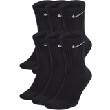 Burrebånd - Nylon Tøj Nike Everyday Cushioned Training Socks 6-pack - Black/White