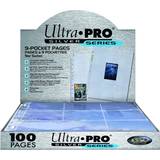 Tilbehør til brætspil Ultra Pro 9-Pocket Silver Series Pages for Standard Size Cards