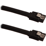 Grøn - SATA-kabel Kabler Dutzo Sleeved 7 Pin SATA-SATA 1m