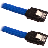 Grøn - SATA-kabel Kabler Dutzo Sleeved 7 Pin SATA-SATA 0.3m