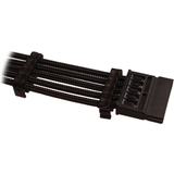 Grøn - Han – Hun - SATA-kabel Kabler Dutzo Sleeved 15 Pin SATA-SATA M-F 0.3m 0.3m