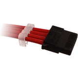 Grøn - Han – Hun - SATA-kabel Kabler Dutzo Sleeved 4 Pin SATA-SATA M-F 0.3m