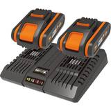 Oplader - Orange Batterier & Opladere Worx WA3610
