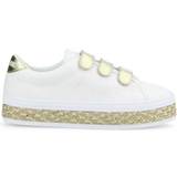 35 - Velcrobånd Sneakers Malibu Straps W - White/Gold