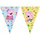 Festartikler Peppa Pig Flag Line Blue/Pink