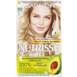 Blødgørende Permanente hårfarver Garnier Nutrisse Cream #9.0 Light Blonde