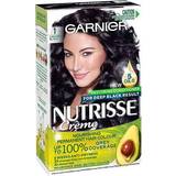 Dame - Styrkende Hårfarver & Farvebehandlinger Garnier Nutrisse Cream #1 Liquorice