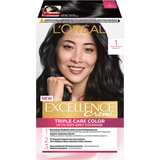 Sort hårfarve L'Oréal Paris Excellence Crème #1 Black