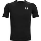 Overdele Under Armour Men's HeatGear Short Sleeve T-shirt - Black/White