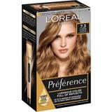 Solbeskyttelse Permanente hårfarver L'Oréal Paris Preference #7.3 Florida Golden Blonde