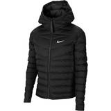 Nike Dame Jakker Nike Women's Sportswear Down-Fill Windrunner Jacket - Black/White