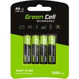Batterier - Kamerabatterier - NiMH Batterier & Opladere Green Cell NiMH AA 2600mAh Compatible 4-pack