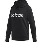 32 - Dame - Polyester Sweatere adidas Essentials Linear Pullover Hoodie - Black/White