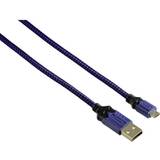 Adapters Hama PS4 High Quality Charging Cable - Blue/Black
