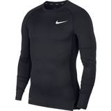 Nike Herre Toppe svedundertøj Nike Pro Tight-Fit Long-Sleeve Top Men - Black/White