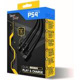 Billig Adapters Steelplay PS4 Dual Play & Charge Cable - Black