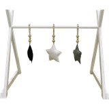 Trælegetøj Løbehjul Nordic Play Nature Baby Activity Gym with Sensory Hanging Toys