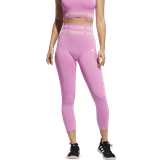 Nylon - Pink Bukser & Shorts adidas Training Aeroknit 7/8 High Rise Tights Women - Screaming Pink