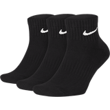 Nike strømper 3 pack Nike Everyday Cushioned Training Ankle Socks 3-pack - Black/White